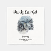 Dog Wedding Cocktail Napkins Servet (Voorkant)