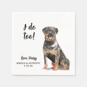 Dog Wedding Cocktail Napkins Servet (Voorkant)
