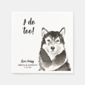 Dog Wedding Cocktail Napkins Servet (Voorkant)