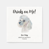 Dog Wedding Cocktail Napkins Servet (Voorkant)