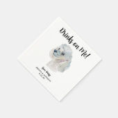 Dog Wedding Cocktail Napkins Servet (Hoek)