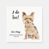 Dog Wedding Cocktail Napkins Servet (Voorkant)