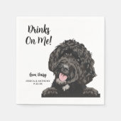 Dog Wedding Cocktail Napkins Servet (Voorkant)