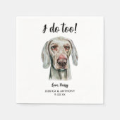 Dog Wedding Cocktail Napkins Servet (Voorkant)