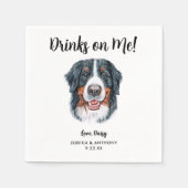 Dog Wedding Cocktail Napkins Servet (Voorkant)