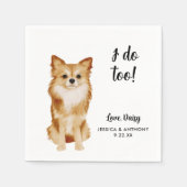 Dog Wedding Cocktail Napkins Servet (Voorkant)