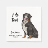 Dog Wedding Cocktail Napkins Servet (Voorkant)