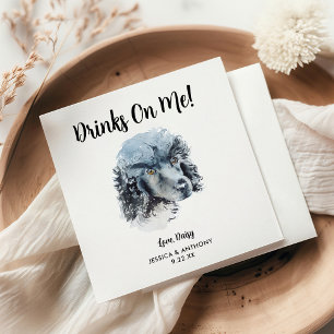 Dog Wedding Cocktail Napkins Servet