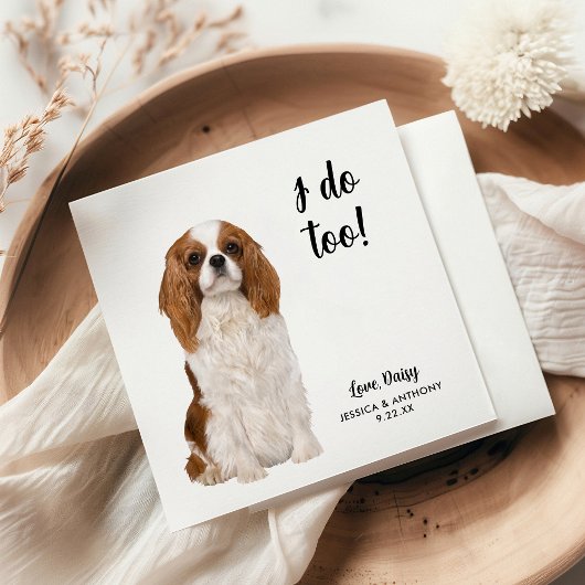 Dog Wedding Cocktail Napkins Servet