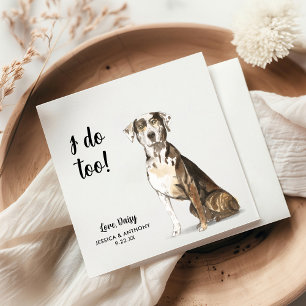 Dog Wedding Cocktail Napkins Servet