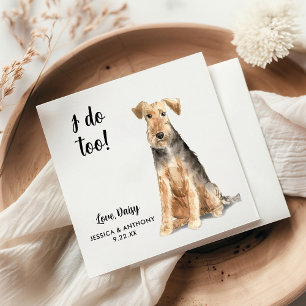 Dog Wedding Cocktail Napkins Servet