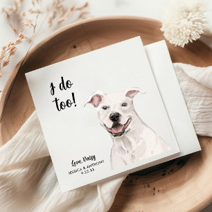 Dog Wedding Cocktail Napkins Servet