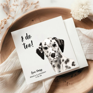 Dog Wedding Cocktail Napkins Servet