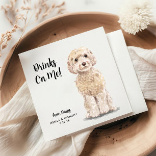 Dog Wedding Cocktail Napkins Servet