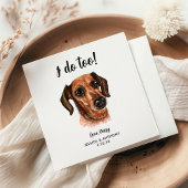 Dog Wedding Cocktail Napkins Servet