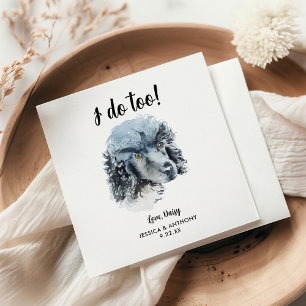 Dog Wedding Cocktail Napkins Servet