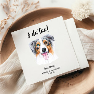 Dog Wedding Cocktail Napkins Servet