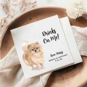 Dog Wedding Cocktail Napkins Servet