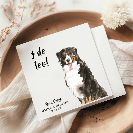 Dog Wedding Cocktail Napkins Servet