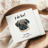 Dog Wedding Cocktail Napkins Servet