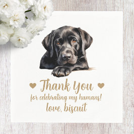 Dog Wedding Cocktail Napkins Servet