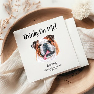 Dog Wedding Cocktail Napkins Servet