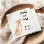 Dog Wedding Cocktail Napkins Servet