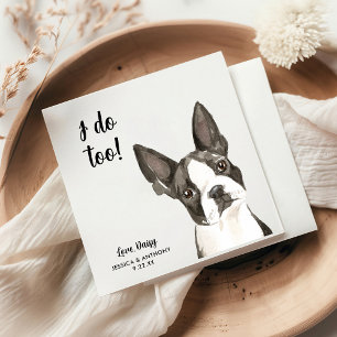 Dog Wedding Cocktail Napkins Servet