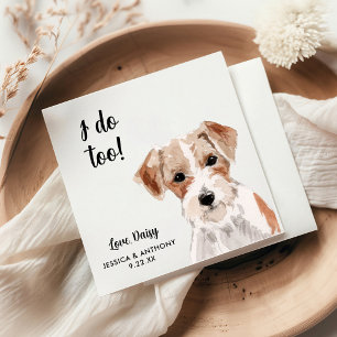 Dog Wedding Cocktail Napkins Servet