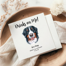 Dog Wedding Cocktail Napkins Servet