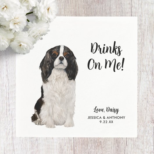 Dog Wedding Cocktail Napkins Servet
