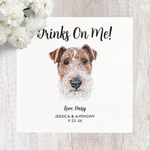 Dog Wedding Cocktail Napkins Servet