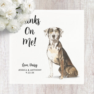 Dog Wedding Cocktail Napkins Servet