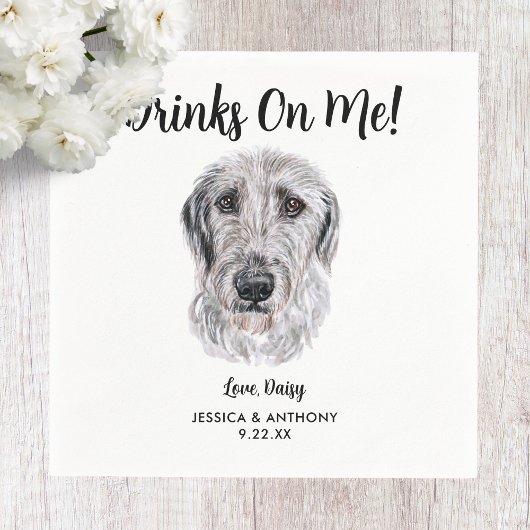 Dog Wedding Cocktail Napkins Servet
