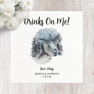 Dog Wedding Cocktail Napkins Servet