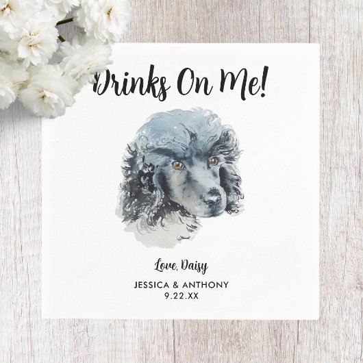 Dog Wedding Cocktail Napkins Servet