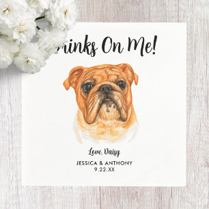 Dog Wedding Cocktail Napkins Servet