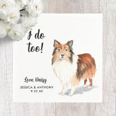 Dog Wedding Cocktail Napkins Servet