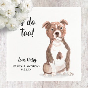 Dog Wedding Cocktail Napkins Servet