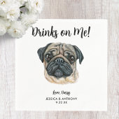 Dog Wedding Cocktail Napkins Servet