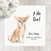 Dog Wedding Cocktail Napkins Servet