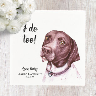 Dog Wedding Cocktail Napkins Servet