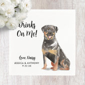 Dog Wedding Cocktail Napkins Servet