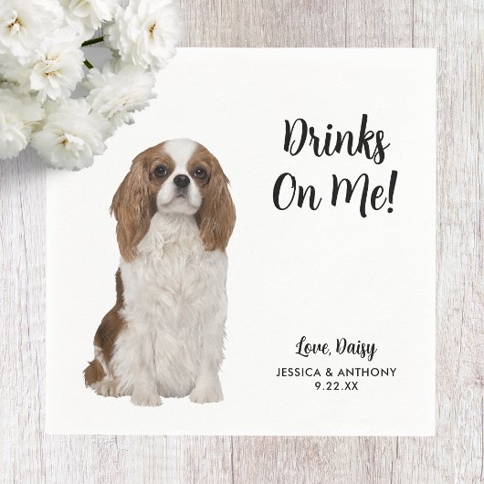 Dog Wedding Cocktail Napkins Servet