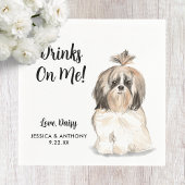 Dog Wedding Cocktail Napkins Servet