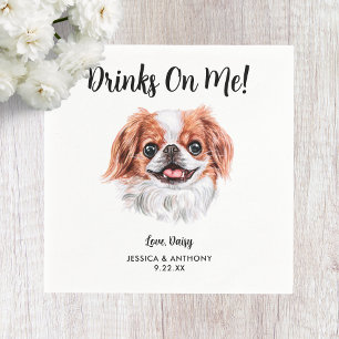 Dog Wedding Cocktail Napkins Servet