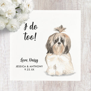 Dog Wedding Cocktail Napkins Servet