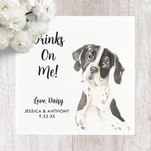 Dog Wedding Cocktail Napkins Servet
