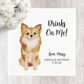 Dog Wedding Cocktail Napkins Servet