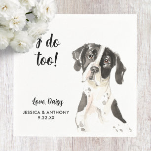 Dog Wedding Cocktail Napkins Servet